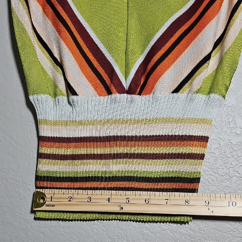 M by Missoni Lime Green Chevron Tank Top - Picture 7 of 7